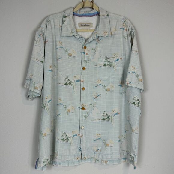 VTG Tommy Bahama Silk Aloha Camp Shirt XXL - Picture 1 of 8